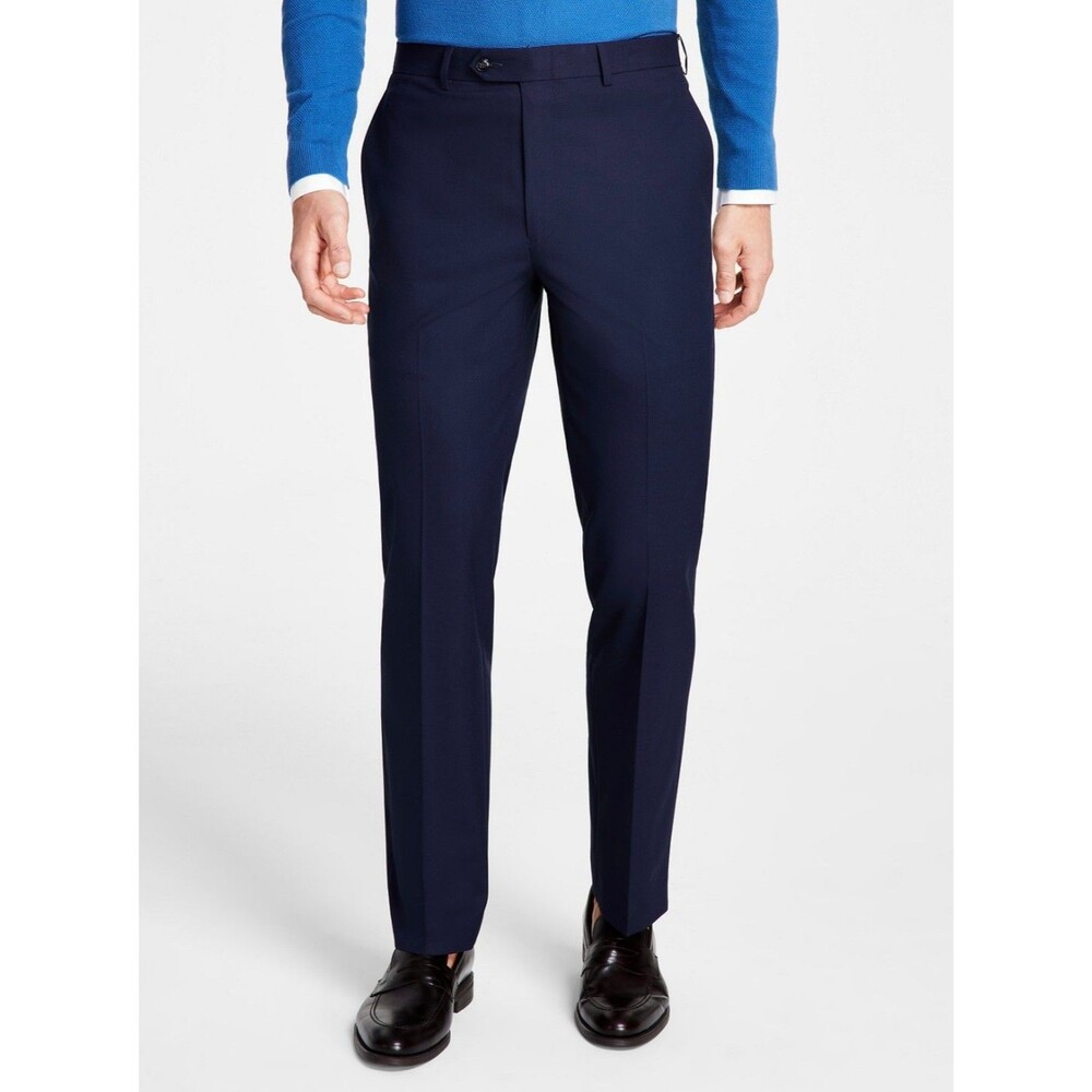$95 NEW MICHAEL KORS Mens 32x32 Navy Performance Newbury Dress Pants/Slacks